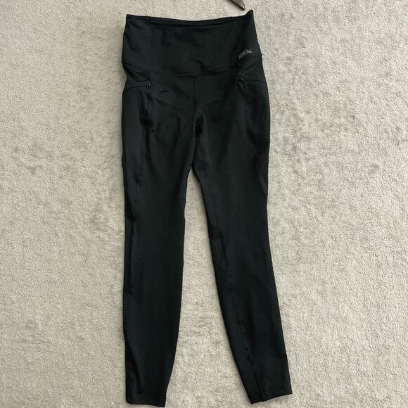 NWOT Eddie Bauer Women's S High-Waisted Black Leggings Side Zip Pockets - Picture 4 of 9